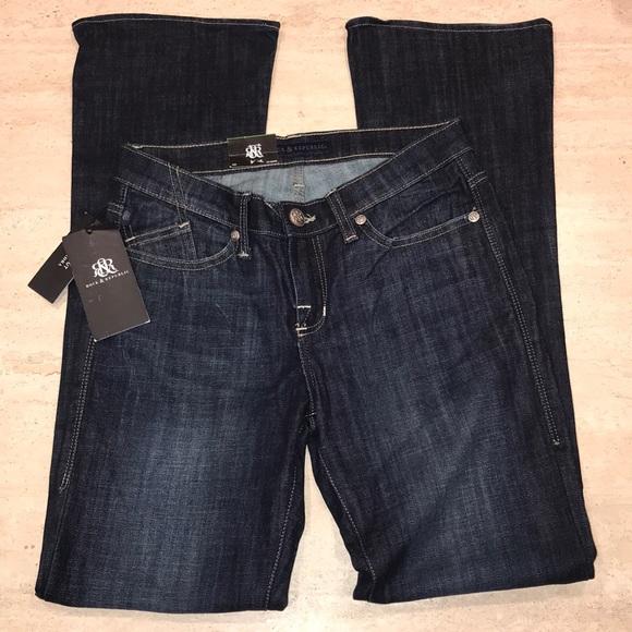 Rock & Republic Kasandra Blue Denim Jeans pant NWT - Picture 4 of 16